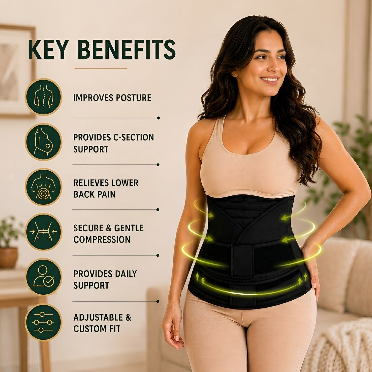 3-In-1 Maternity Belt After Delivery C Section Post Pregnancy Belt